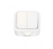 Вимикач, 2 кл., зовнішній, АКВА / 56-224