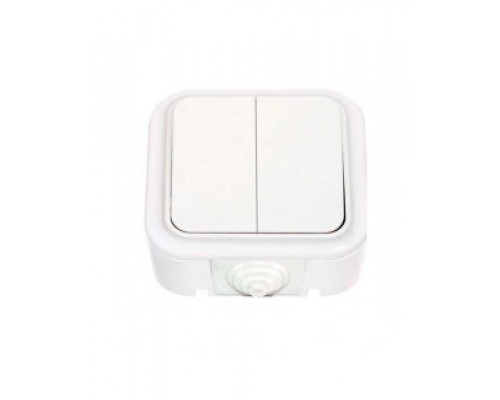 Вимикач, 2 кл., зовнішній, АКВА / 56-224