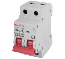 Автоматичний вимикач E.NEXT C-типу 2р 16А s002017
