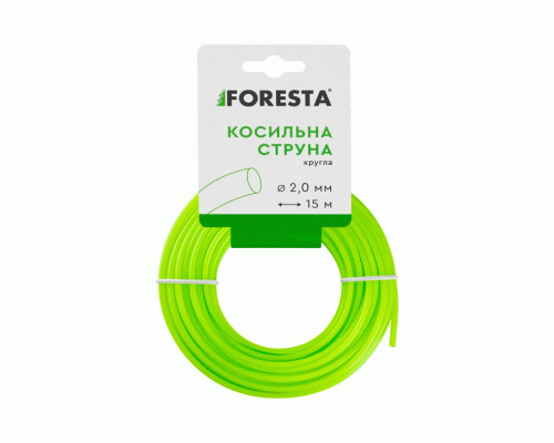 Леска для тримера  2,0мм./15м, кругла TM FORESTA /67830-019