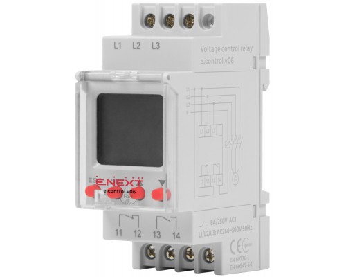 Реле напруги E.NEXT e.control.v06 трифазне p0690011 Реле напруги E.NEXT e.control.v06 трифазне p0690011