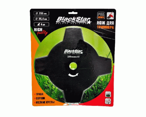 Ніж для тримера  255*25,4* 4Т  Black Star/01-25504