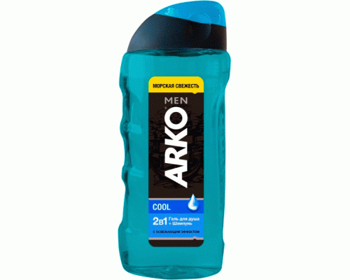 Гель для гоління Arko Men Black 200мл+гель для душу-шампунь 2в1Black 260мл.