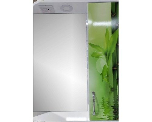 Дзеркало настінне 60 см. шафа з підсвіткою Декор Бамбук GZ60P праве