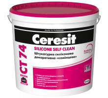 Штукатурка декоротивна ШУБА 1,5мм База СТ74 CERESIT силіконова камінцева 25 кг/відро