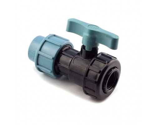 ПЕ Кран різьбовий ВР Ф32*1 6002/70318