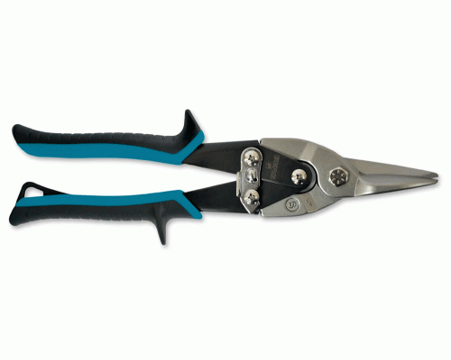 Ножиці по металу 250 мм, праві, прогумовані ручки 48-050