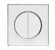 Вимикач 2-х клавішний Right Hausen LAURA білий 015041