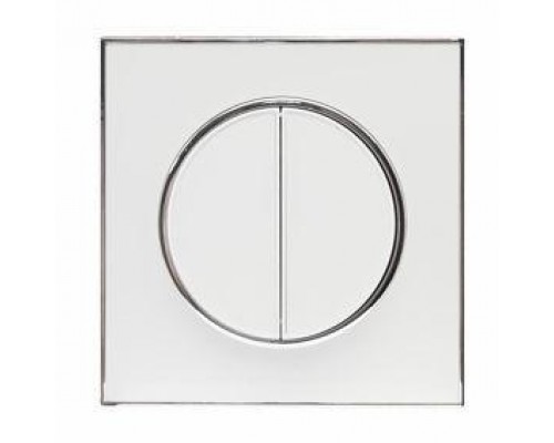 Вимикач 2-х клавішний Right Hausen LAURA білий 015041