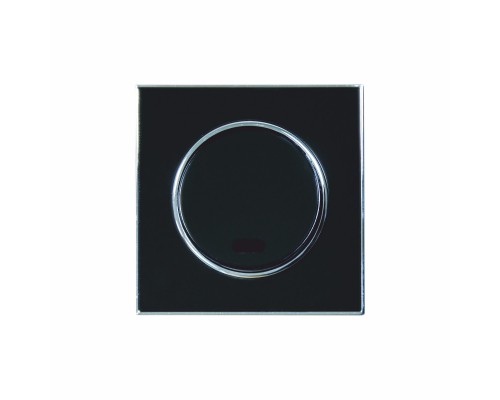 Вимикач 1-но клавішний Right Hausen LAURA чорний 015012