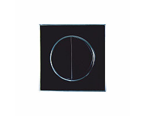 Вимикач 2-х клавішний Right Hausen LAURA чорний з підсвіткою 015052