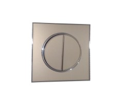 Вимикач 2-х клавішний Right Hausen LAURA золото 015028