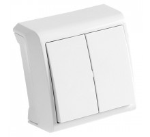 Вимикач двоклавішний VIKO VERA Білий 90681002