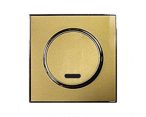 Вимикач 1-но клавішний Right Hausen LAURA золото з підсвіткою 015028