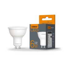 Лампа світлодіодна LED VIDEX 6W 4100K MR16e GU10 VL-MR16e-06104