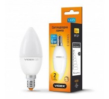 Лампа світлодіодна LED VIDEX 6W 4100K димерна E14 VL-C37eD-06144