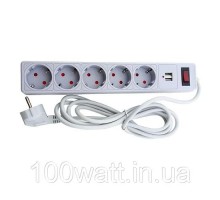 Фільтр мережевий EH-NFG-5.5 з кнопкою 5*5 з кнопкою, сірий