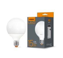 Лампа світлодіодна LED VIDEX 15W 3000K G95e Е27 VL-G95e-15273