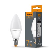 Лампа світлодіодна LED VIDEX 7W 4100K C37e Е27 VL-C37e-07274