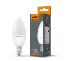 Лампа світлодіодна LED VIDEX 3.5W 4100K C37e Е14 VL-C37e-35144