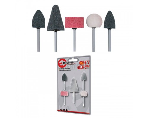 Набір шліфувальних каменів 5шт. INTERTOOL BT-0015