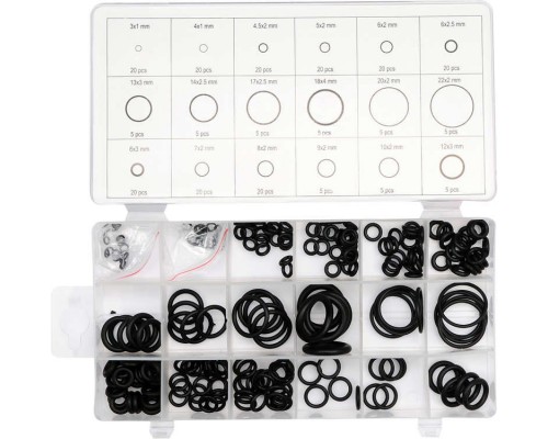 Набір прокладок гумових YATO: 225шт YT-06877