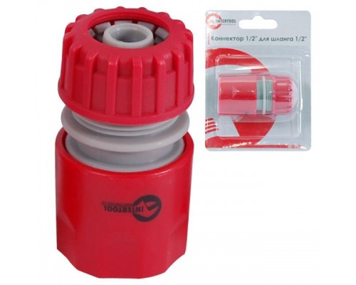 Конектор 1/2" для шланга 1/2" INTERTOOL GE-1016