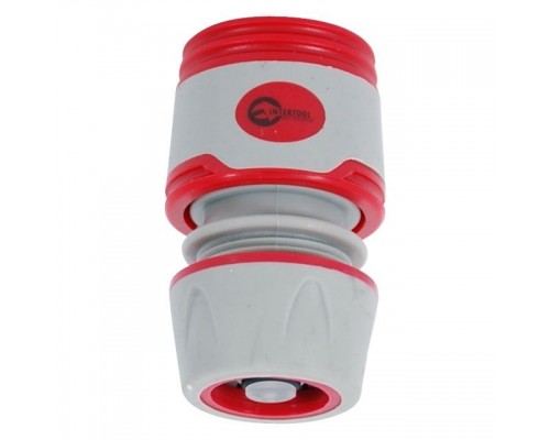 Конектор з аквастопом 1/2 для шланга 1/2  GE-1119