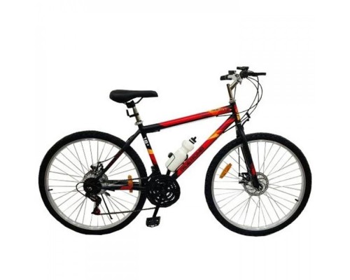 Велосипед RIDE ROMB D.21 колесо 26" стальна рама 18" чор/черв 148530