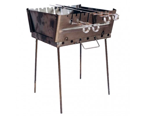 Мангал розкладний (кейс) на 6 шампурів + чохол 3310139