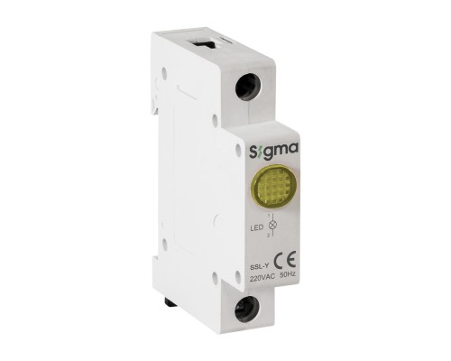 Індикатор світлосигнальний модульний SIGMA жовтий 55-73-66