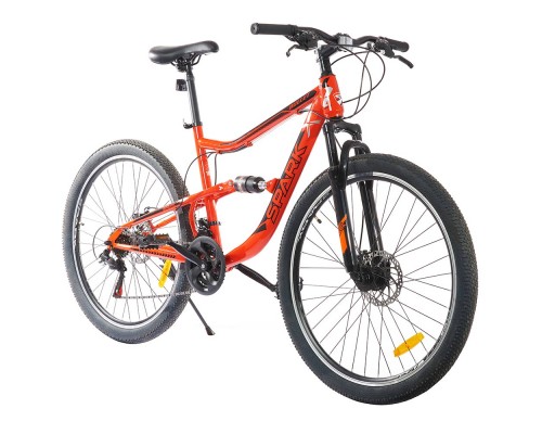 Велосипед SPARK BULLET колесо 27,5" стальна рама 18" черв/чорн 148452