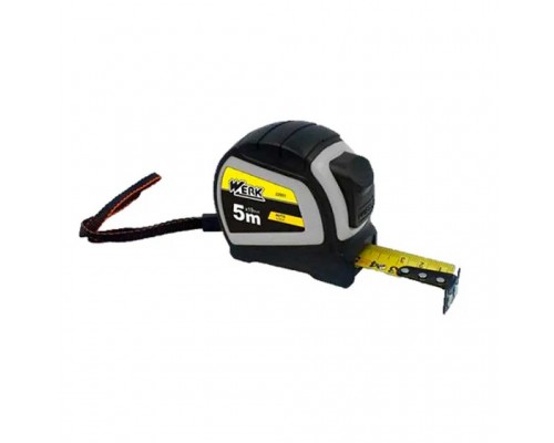 Рулетка 5м*19мм WERK прогумований корпус,магніт 22055