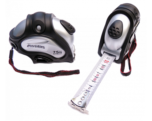 Рулетка 7,5м*25мм BlackStar Seif 40-40257