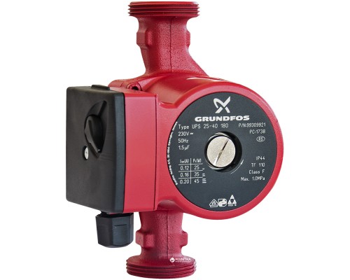 Насос циркуляц UPS 25-40 180мм+гайки шт