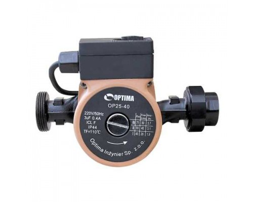 Насос циркуляц. Optima OP-25-60 180мм. + гайка