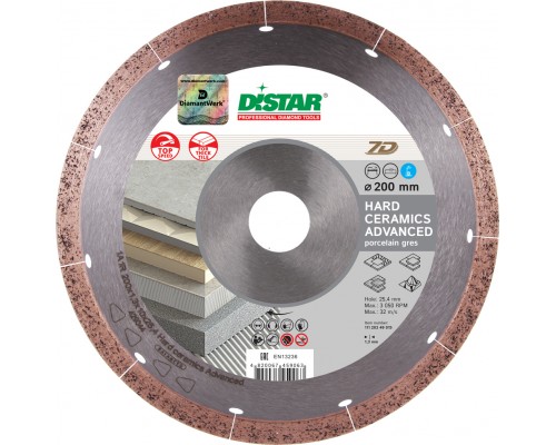 Диск алмазний DISTAR 200*1.4*25.4 Hard Ceramics 7D 11120349015-0664