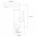 Кран-водонагрівач для кухні AQUATICA проточний HZ 3,0квт 0,4-5бар прямий на гайцІ HZ-6B243W