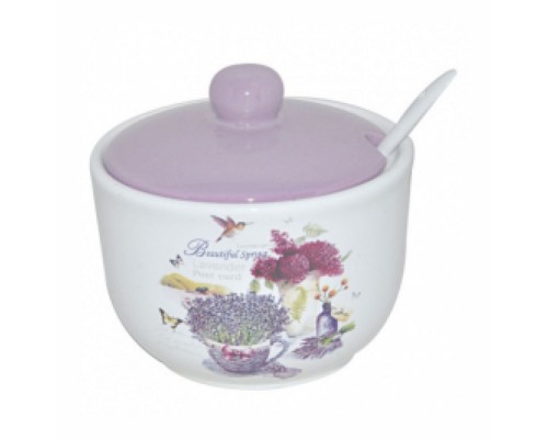 Цукорниця з ложкою 450мл Прованс (d-11см, h-7см) 2242-6