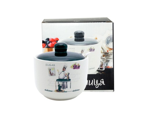 Цукорниця з ложкою 520мл Гурман(48) 700-03-10