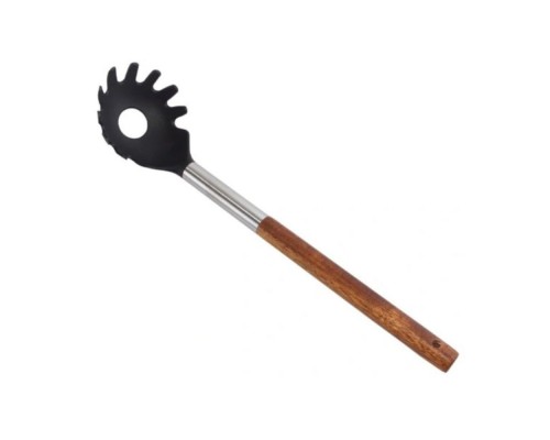 Ложка для спагетті c дерев'яною  ручкою 33см KM8853