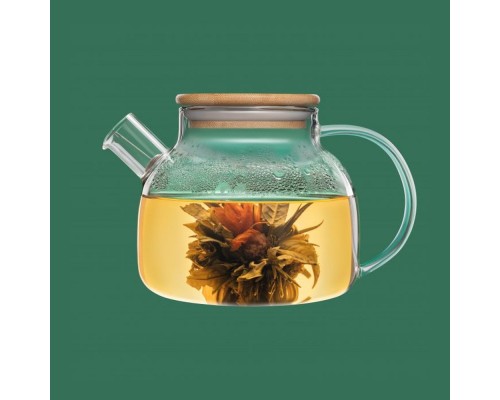 Заварник Ardesto Midori 1000мл  боросилікатне скло бамбук AR3010GB