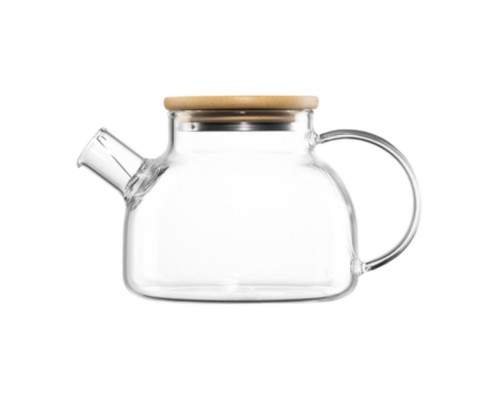 Заварник Ardesto Midori 800мл боросилікатне скло бамбук AR3008GB