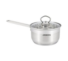 Ківш з скляною кришкою 1,6л нержавіюча сталь AR1916SS Ardesto Gemini