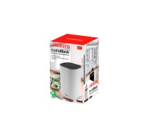 Підставка-колода для ножів пластикова біла 23см AR2123WH