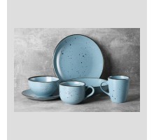 Тарілка десертна Ardesto Bagheria 19см "Misty blue" кераміка AR2919BGC