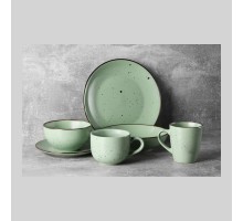 Тарілка десертна Ardesto Bagheria 19см "Pastel green" кераміка AR2919GGC