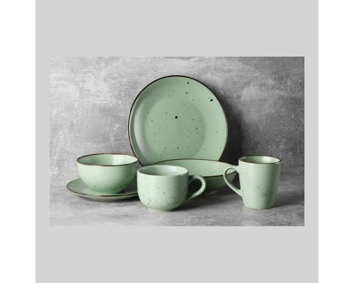 Тарілка десертна Ardesto Bagheria 19см "Pastel green" кераміка AR2919GGC