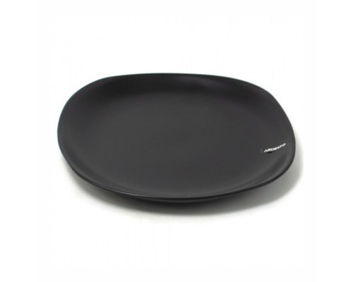 Тарілка десертна квадратна "Ardesto Molize" 20см чорна кераміка AR2919MB