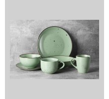 Тарілка обідня Ardesto Bagheria 26см "Pastel green" кераміка AR2926GGC